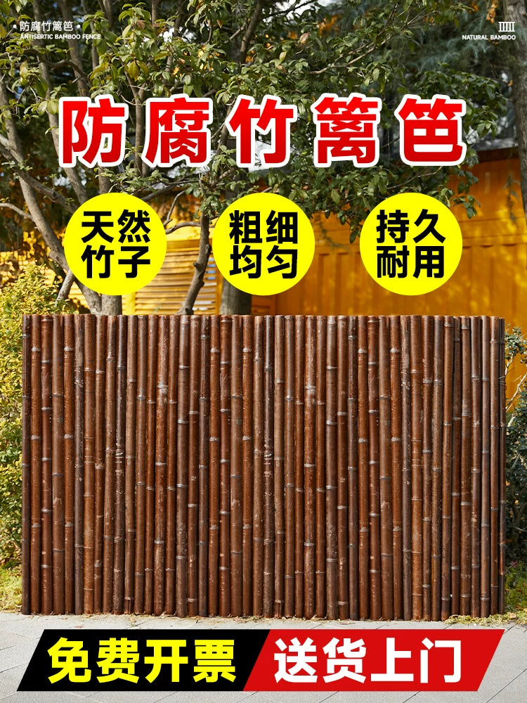 Bamboo Fence Outdoor Garden Decorative Privacy Screen