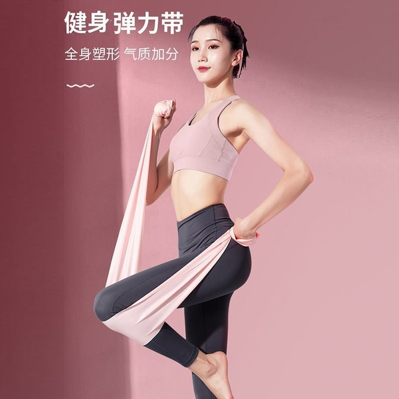 Resistance Bands for Yoga, Pilates, Strength Training, Stretching, and Physical Therapy - Elastic Exercise Bands for Men and Women