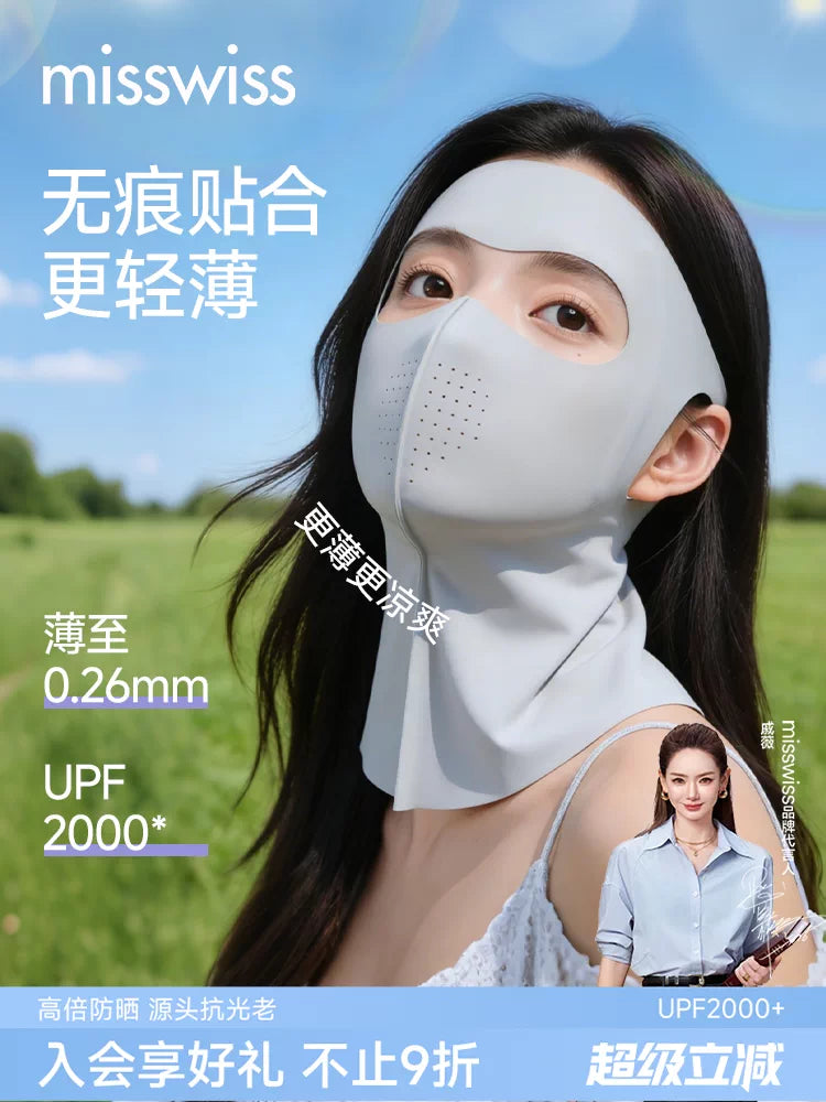 MissWiss UV Protection Neck and Face Mask for Outdoor Activities