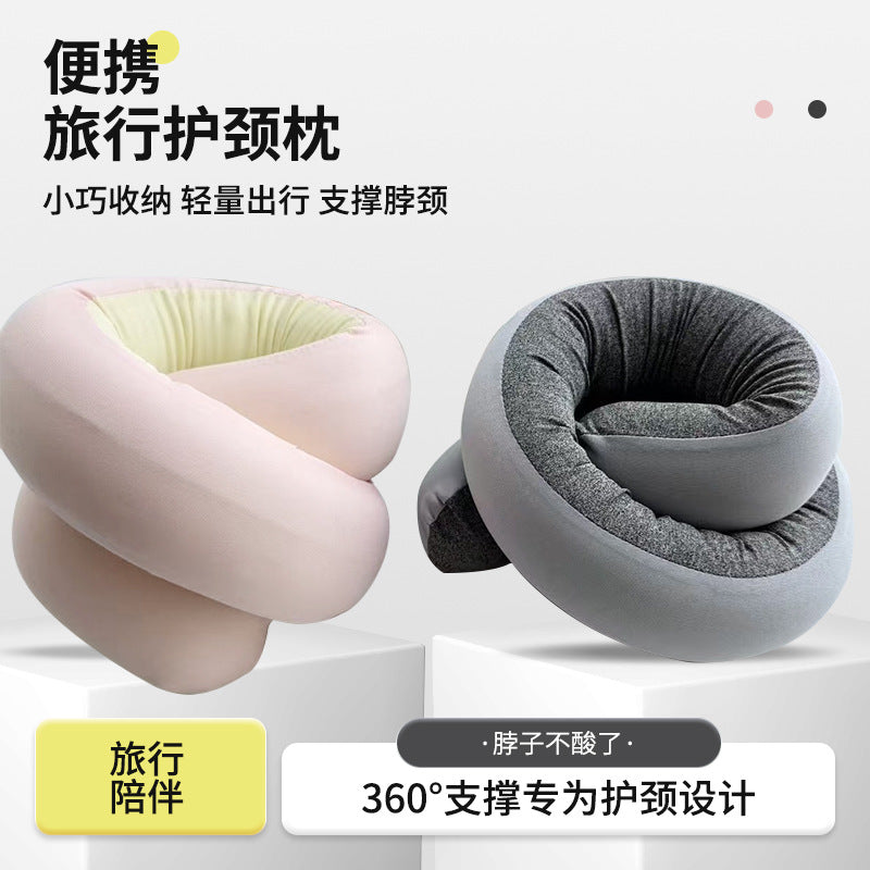 Versatile 360° Adjustable Memory Foam Travel Neck Pillow