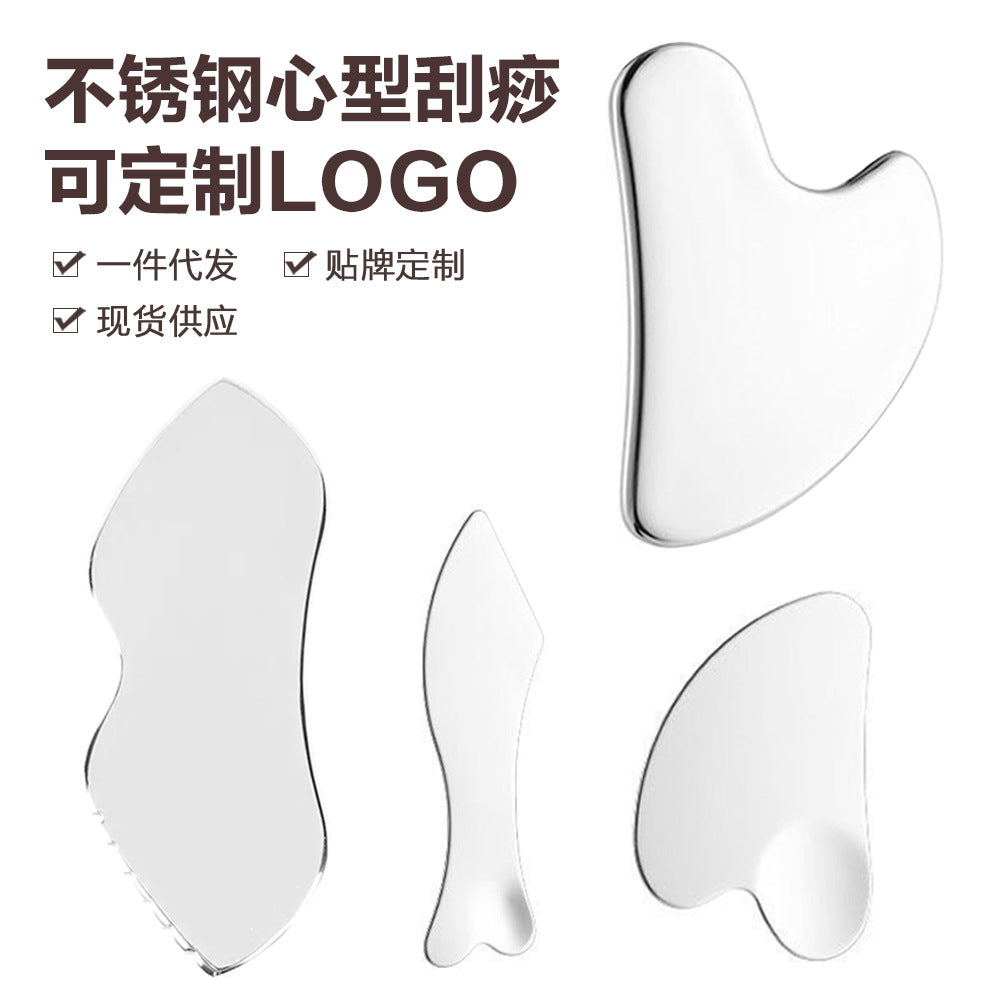 Stainless Steel Gua Sha Scraping Massage Tool for Face and Body