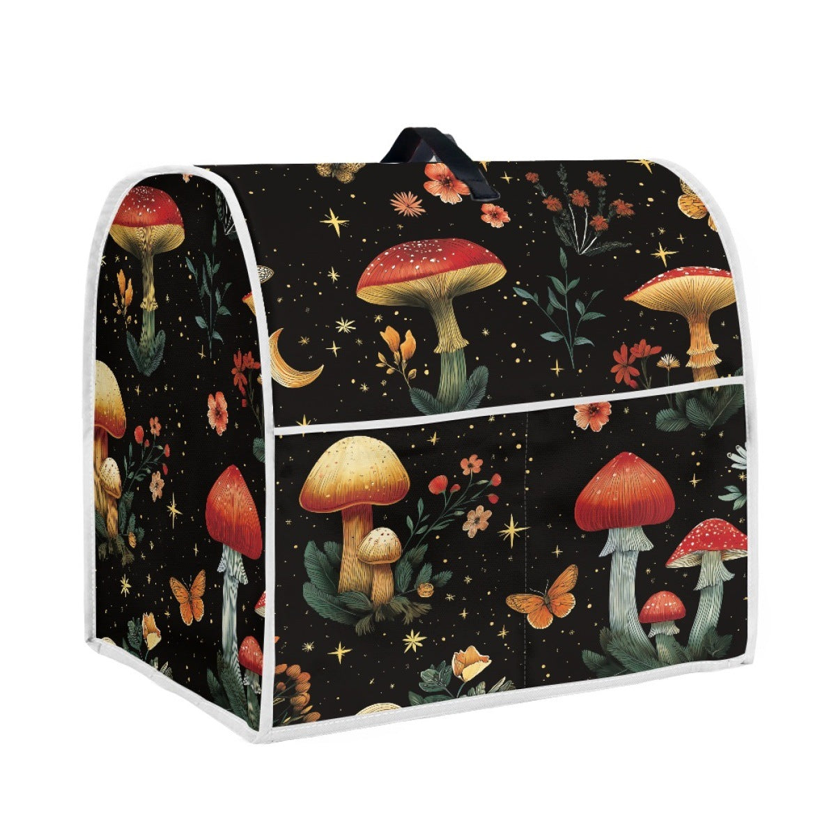 Mushroom Print Toaster Blender Appliance Dust Cover