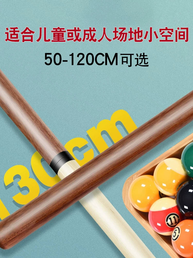 Kids' Mini Pool Cue Stick for Home Billiards - Black Eight Training Rod
