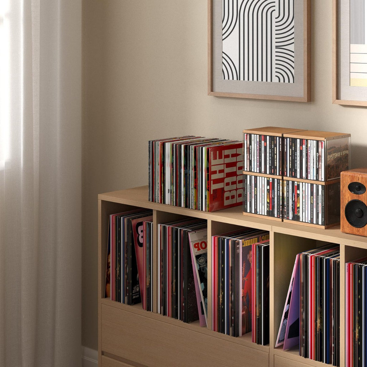 CD Storage Box Rack Book Magazine Transparent Display Shelf Album Desktop Dustproof Large Capacity Acrylic Organizer
