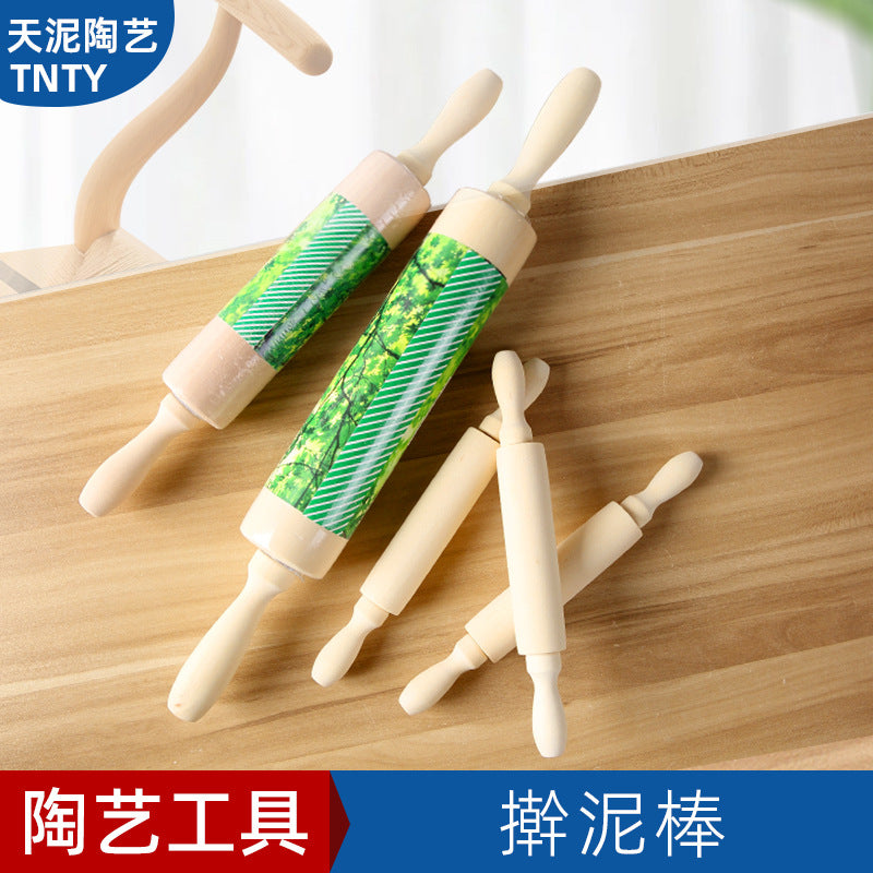 Ceramic Clay Rolling Pin for Pottery and Sculpture - Small, Medium, Large Wooden Rollers