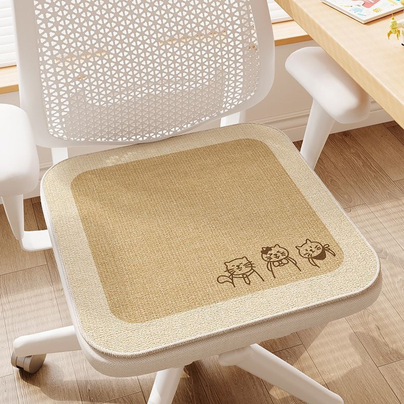 Cartoon Ice Silk Cooling Seat Cushion for Office, Home, or Dormitory