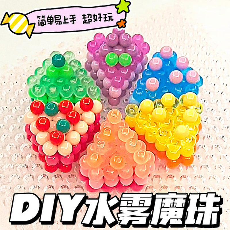 Glow-in-the-Dark Magic Fuse Beads Kit for Kids, DIY Educational Craft Toy