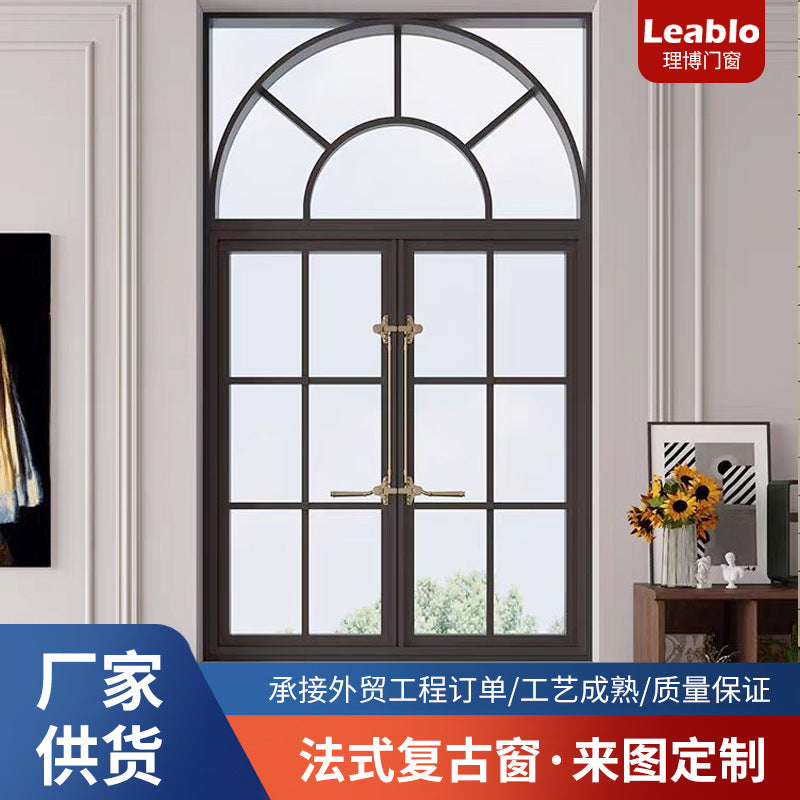 French Vintage Casement Window for Cafes and Restaurants, Loft Skylight Partition