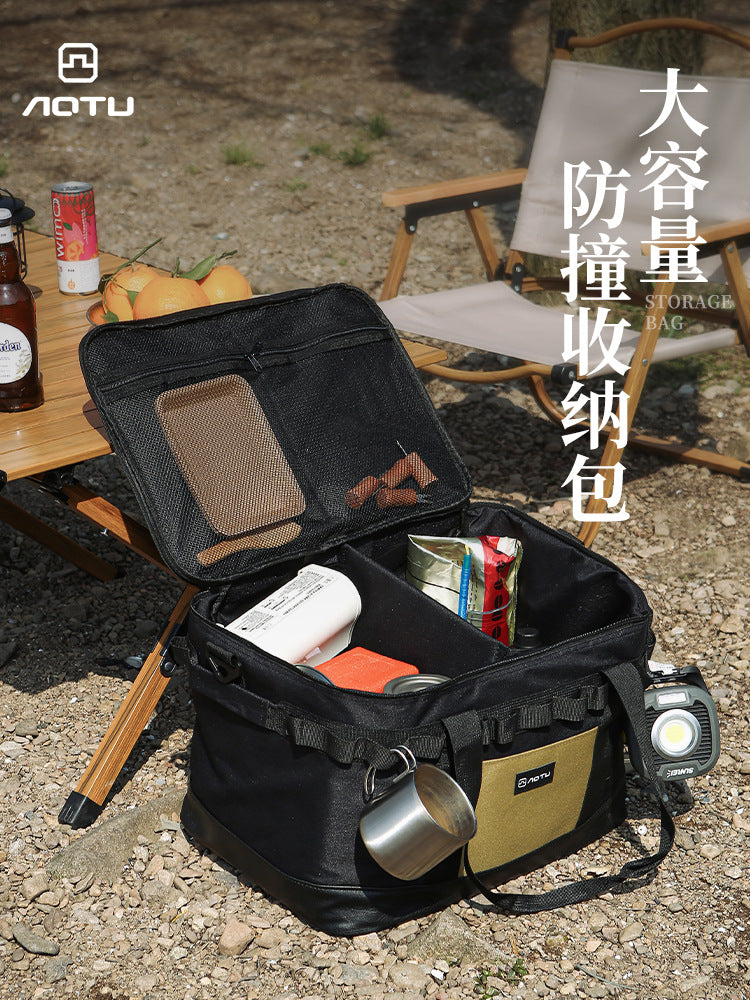 Outdoor Portable Camping Storage Bag Waterproof Multi-functional Picnic Organizer for Cookware Utensils