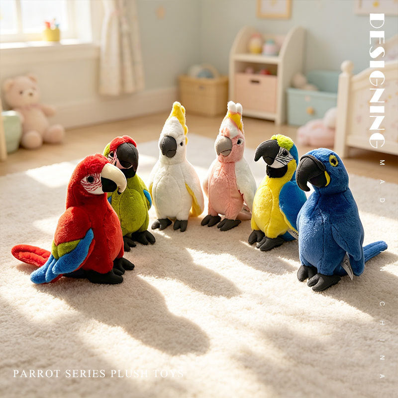 Realistic Parrot Flamingo Toucan Stuffed Animal Plush Toy