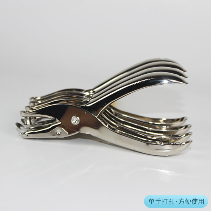 Handheld Metal Hole Punch Pliers for Paper and PVC, 3mm/6mm Round Hole Puncher