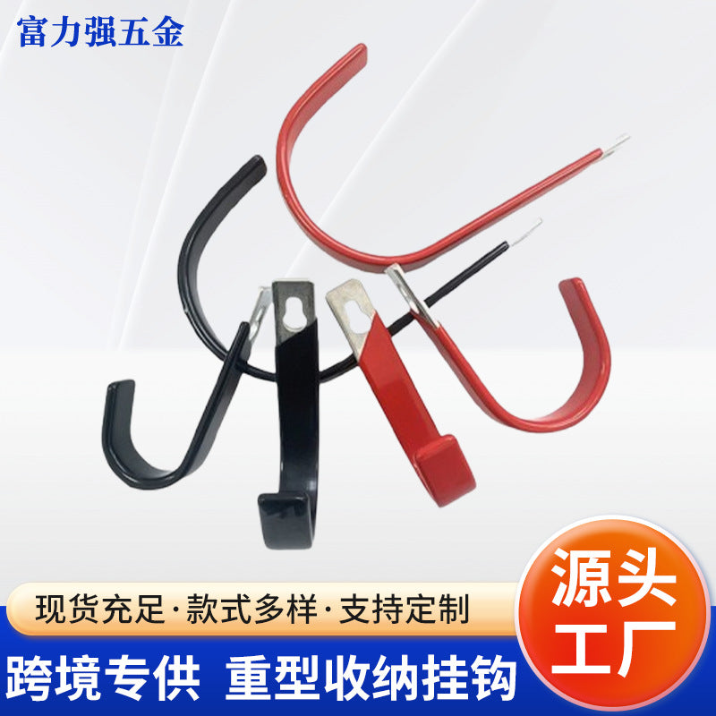 Heavy Duty Metal Wall Mount Storage Hooks for Garden Tools Hoses Garage Warehouse Organization