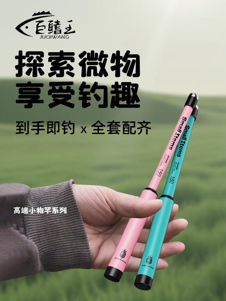 Mini Telescopic Fishing Rod for Beginners and Kids, Portable Short Section Stream Rod