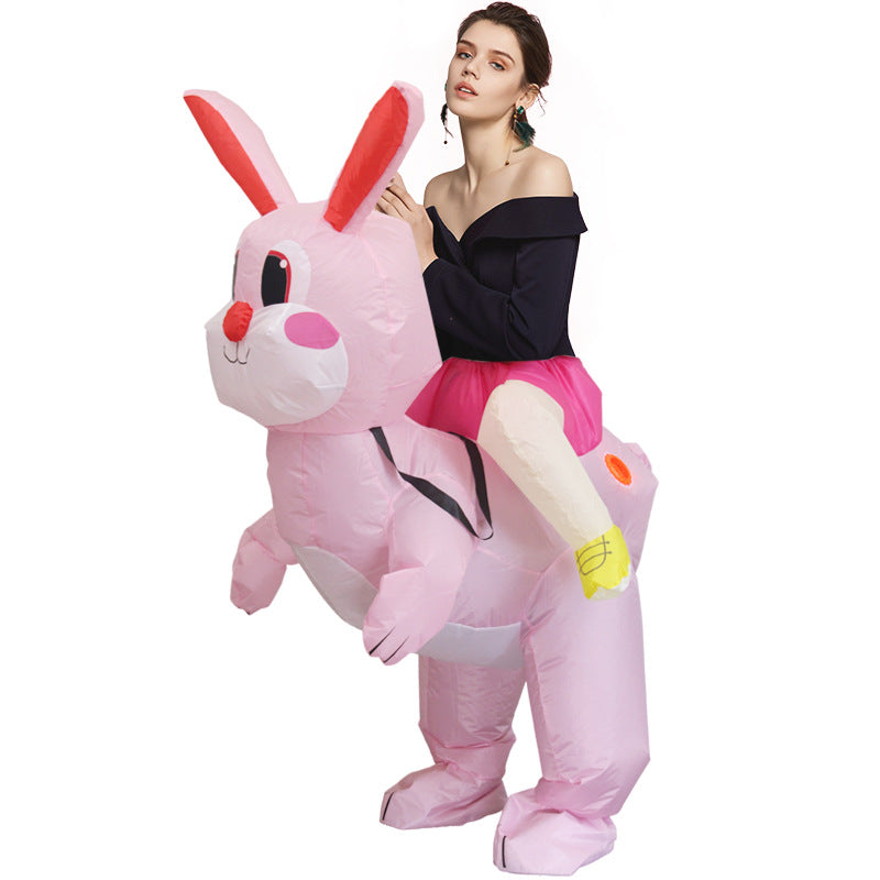 Easter Bunny Inflatable Costume for Adults - Outdoor Family Fun, Party & Performance Wear