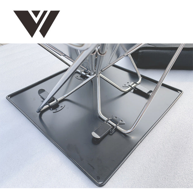 Portable Stainless Steel Folding BBQ Grill and Fire Pit for Outdoor Camping