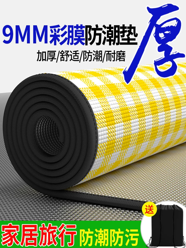 Outdoor Picnic Blanket Waterproof Camping Mat with Aluminum Film for Beach, Hiking, and Travel