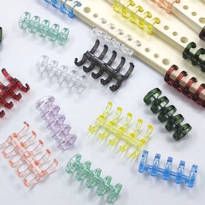 Loose Leaf Binder Rings for DIY Notebooks and Albums, Transparent Detachable Book Rings, Large Capacity