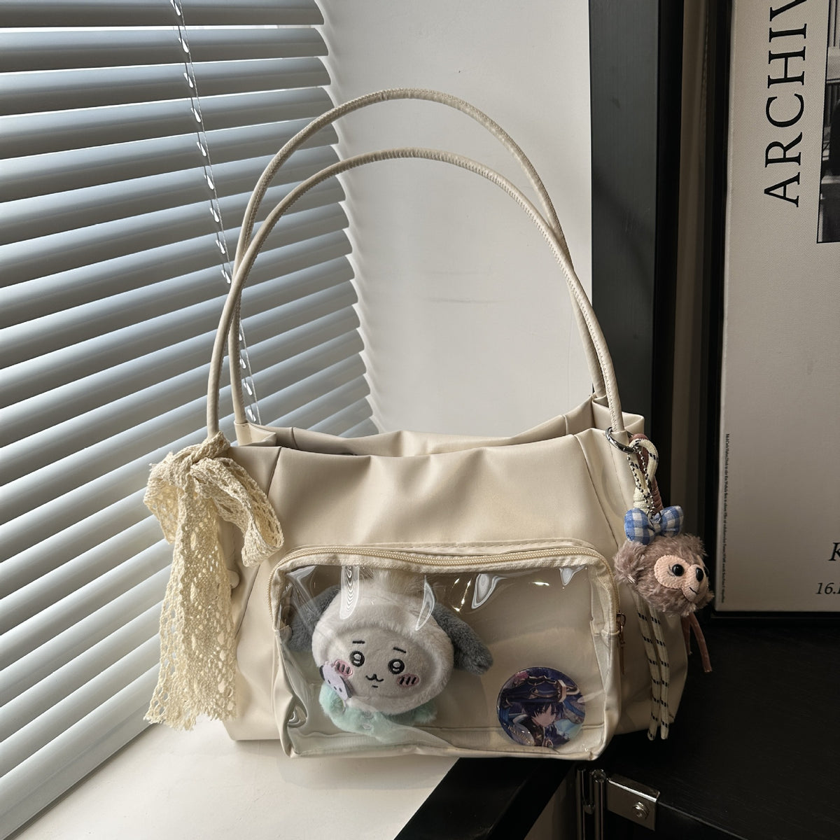 Fashion Anime Ita Bag Small Capacity Everyday Student Casual Versatile JK Crossbody Shoulder Bag Transparent Doll Bag