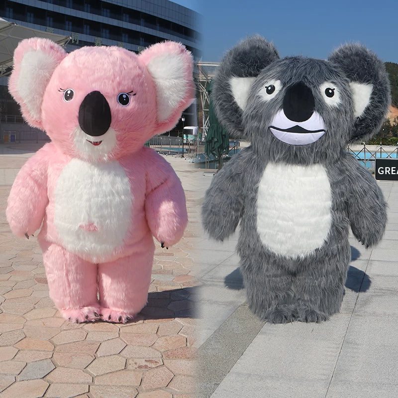 Inflatable Koala Panda Polar Bear Mascot Costume for Adults
