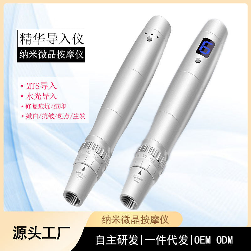 Nano Electric Microneedle Derma Pen for Facial Skin Rejuvenation and Mesotherapy