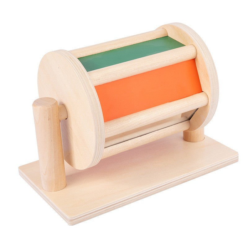 Montessori Wooden Yarn Winder Educational Toy for Kids, Hand-Eye Coordination Training