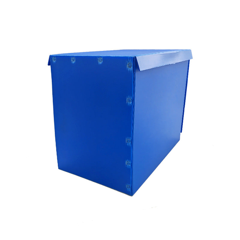 Customizable PP Corrugated Plastic Logistics Box with Velcro Closure, Reusable Turnover Container