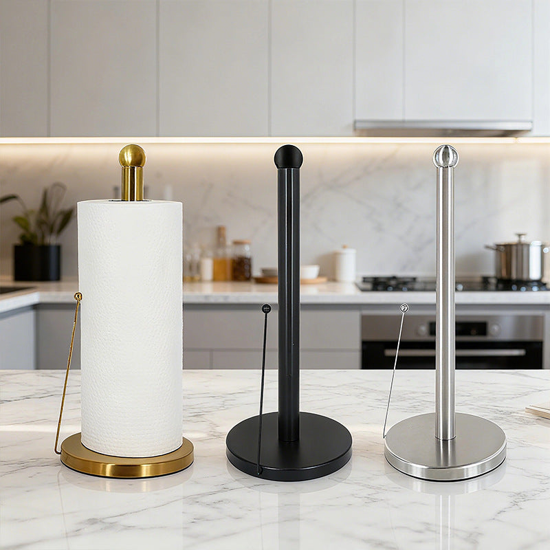 Kitchen Countertop Paper Towel Holder Stand for Plastic Wrap and Napkins