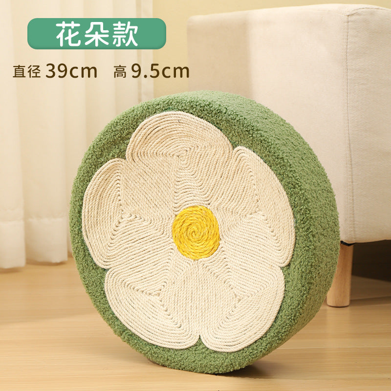 Cat Scratching Bowl with Sisal Rope, Durable Cat Scratcher Bed, Pet Grinding Claw Toy for Large Cats