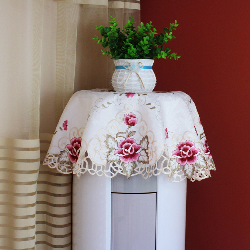 Embroidered Round/Square Air Conditioner Dust Cover