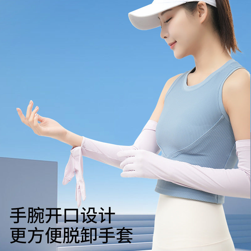 Summer UV Protection Cooling Arm Sleeves for Outdoor Activities