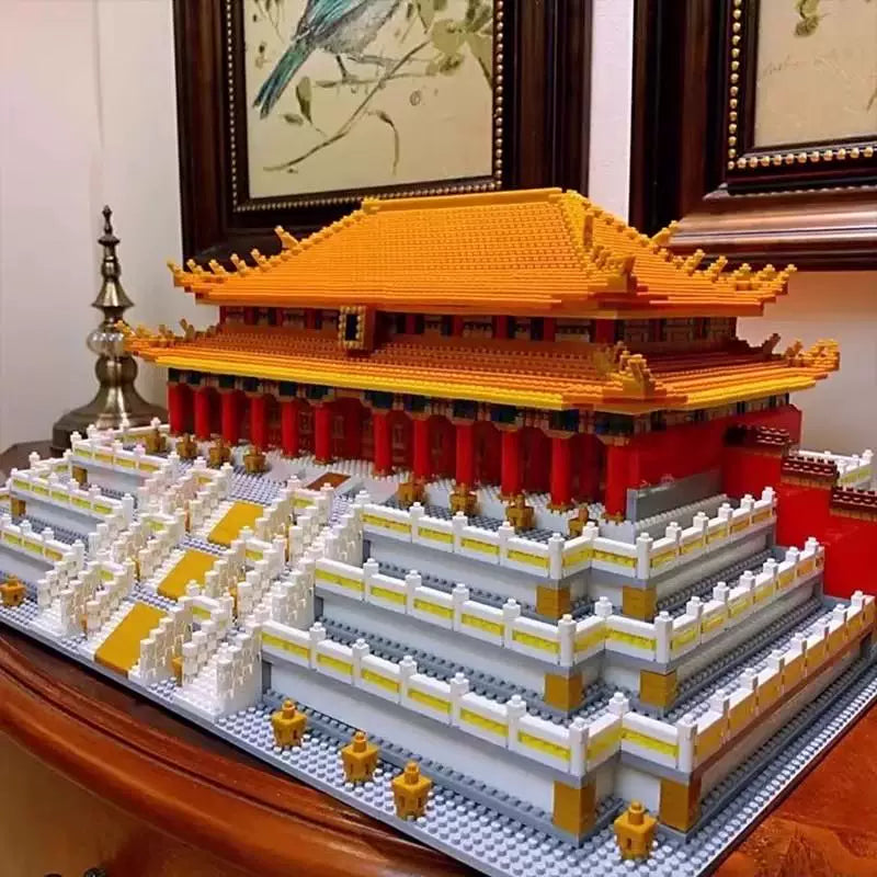 Forbidden City Taihe Palace Tenon & Mortise Building Blocks Model Kit for Adults
