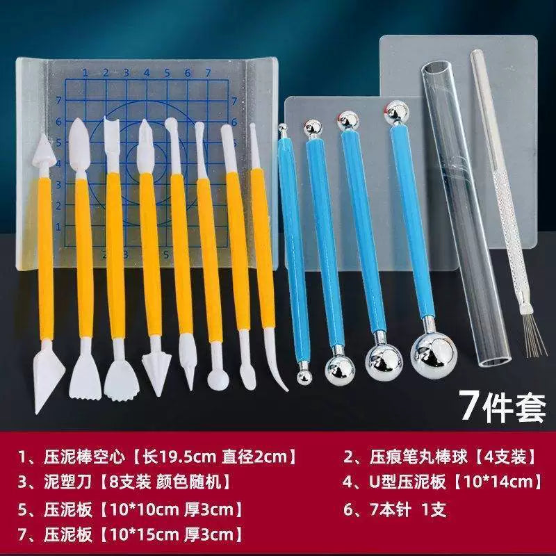 Clay Modeling Tool Set for Sculpture and Crafting