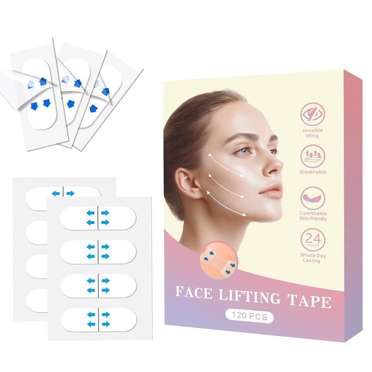 Invisible Face Lift Tape for V-Line Chin and Wrinkle Reduction