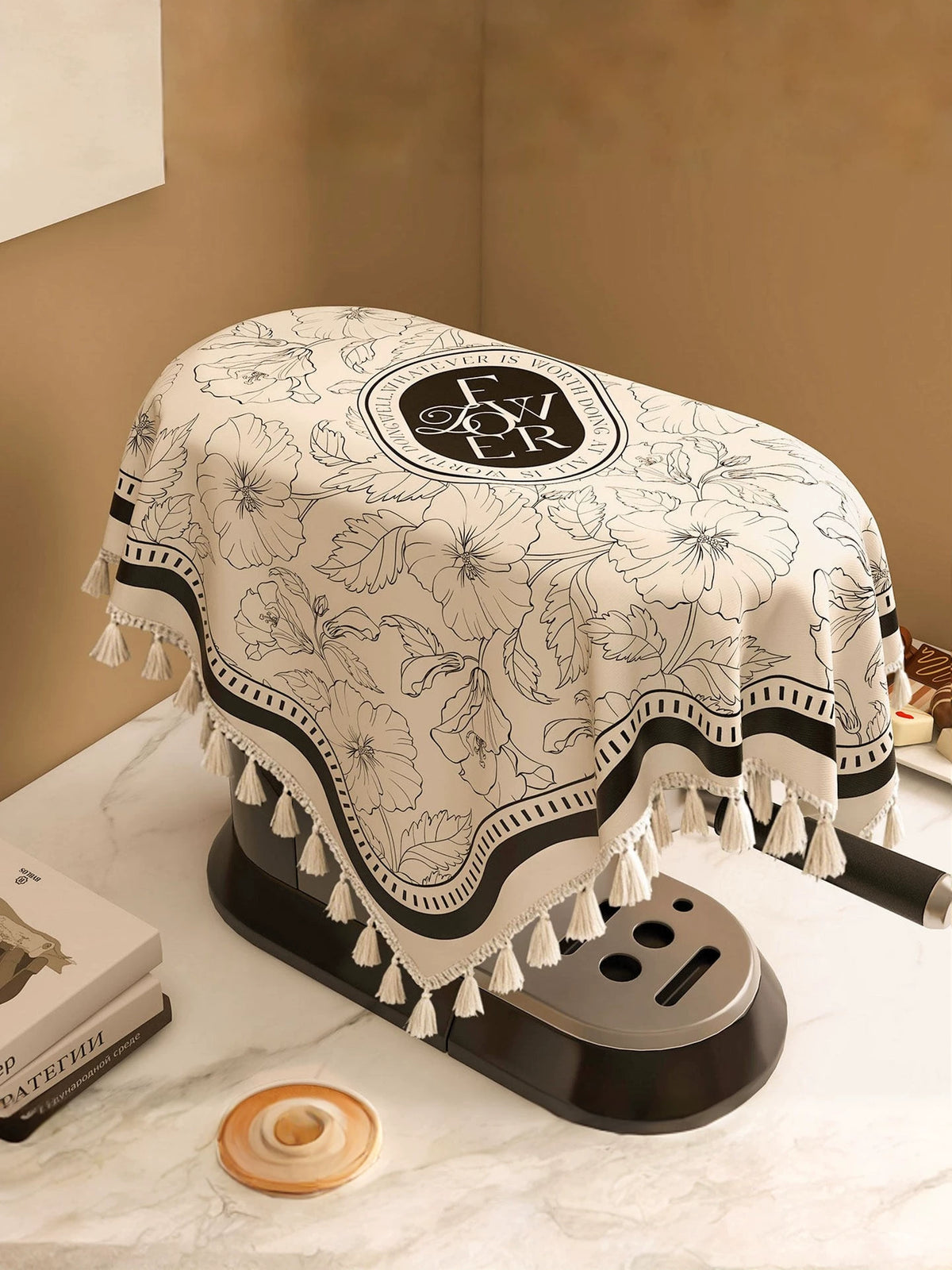 Universal Dust Cover for Kitchen Appliances - Coffee Maker, Rice Cooker, Bread Machine, Mixer