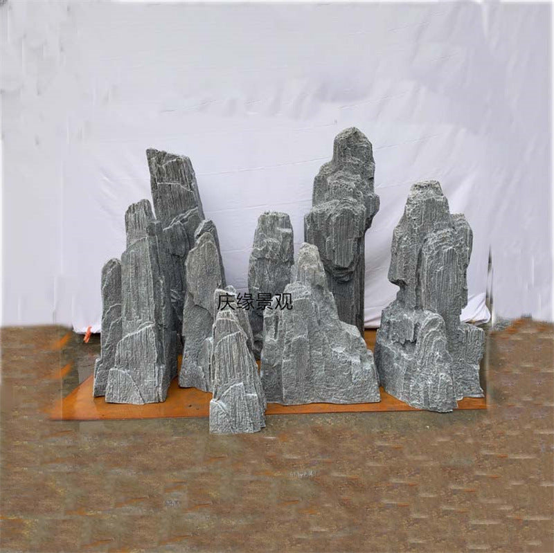 Fiberglass Artificial Rock Ornament for Garden and Landscape Decoration
