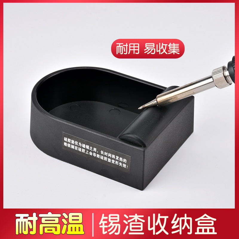 Soldering Iron Tip Cleaner with High-Temperature Bakelite Box for Solder Slag Collection