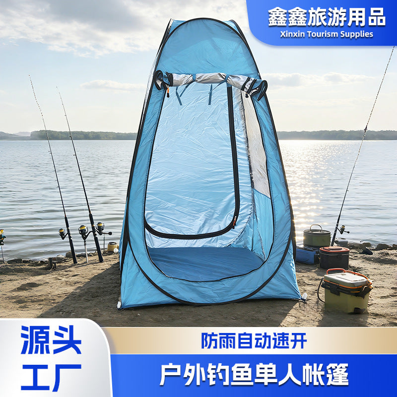 Outdoor Single Person Pop-Up Tent - Transparent, Warm, Windproof & Rainproof