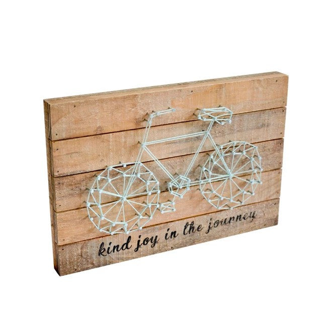 Kids String Art DIY Kit Wooden Bicycle Craft for Home Decor