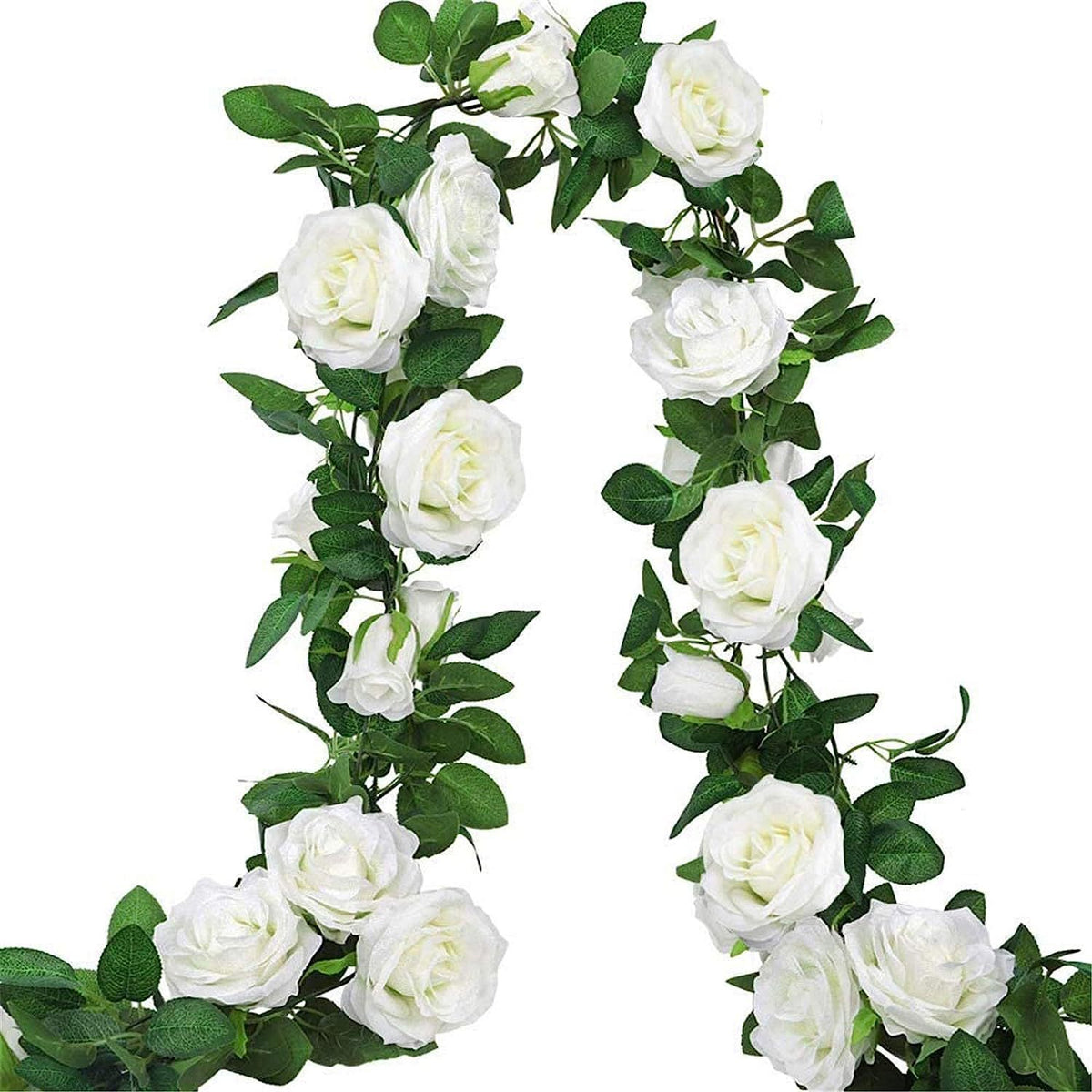 Artificial Eucalyptus Rose Garland Vine for Wedding Arch Table Wall Decor