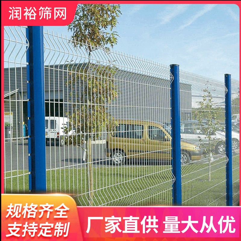 Peach Post Triangle Bend Fence for Highway, Railway, and Orchard Isolation