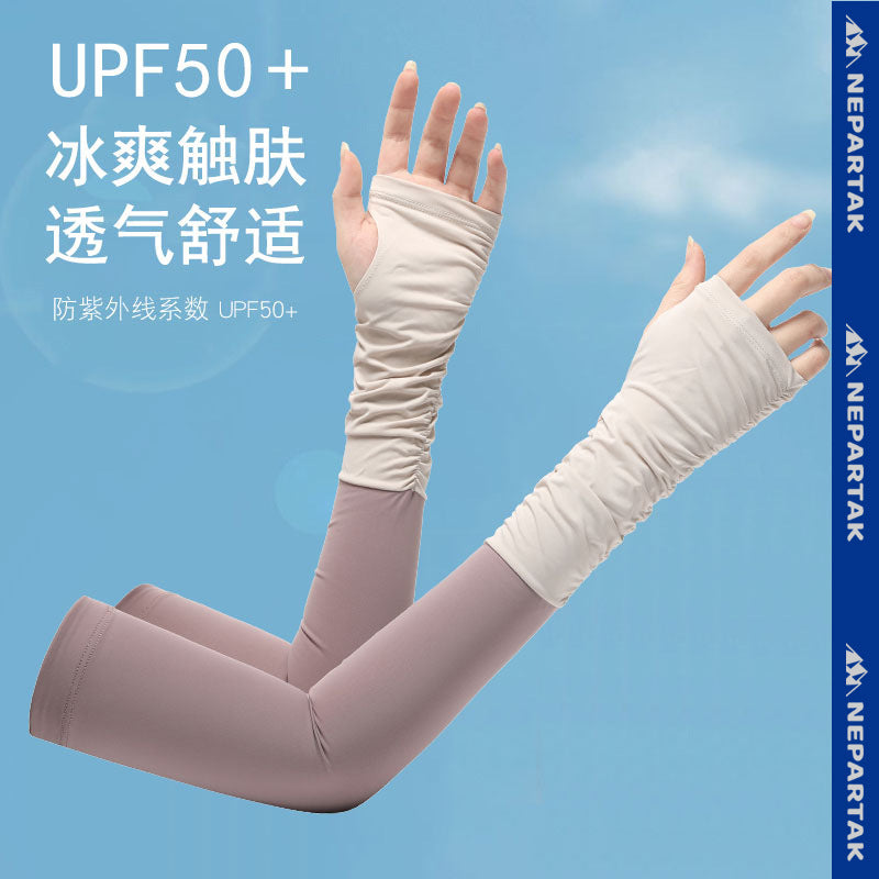 Women's UV Protection Cooling Arm Sleeves for Cycling and Driving