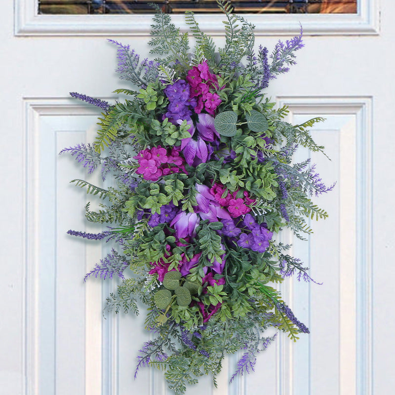 Spring Tulip and Hyacinth Wreath for Front Door Decor