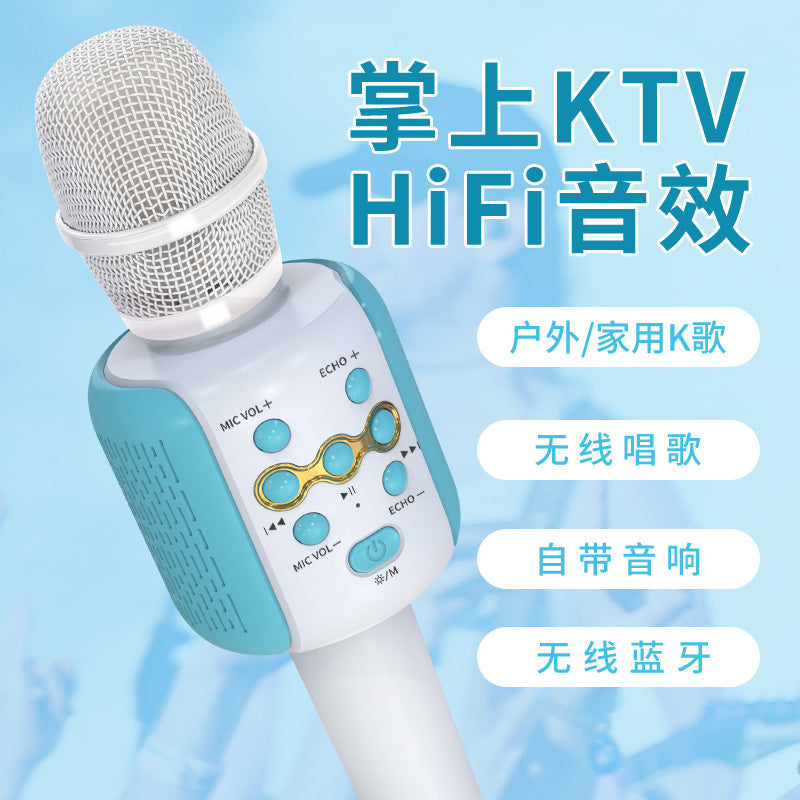 L858 USB Condenser Microphone with Bluetooth Speaker for Karaoke and Mobile Devices