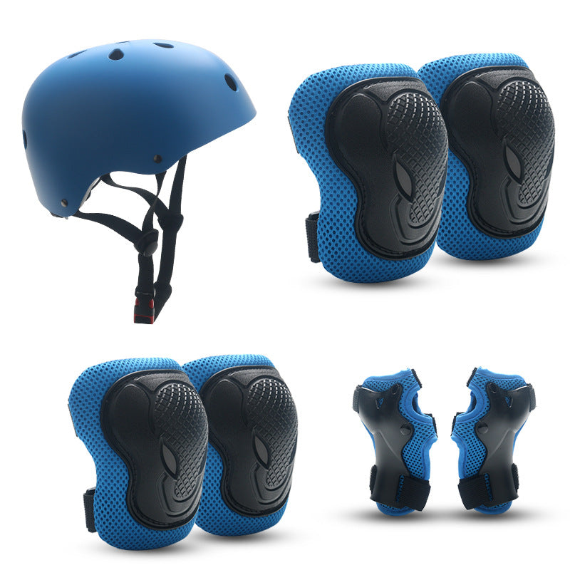Kids' Protective Gear Set with Helmet, Knee, and Elbow Pads for Cycling, Skating, and Scooter Sports