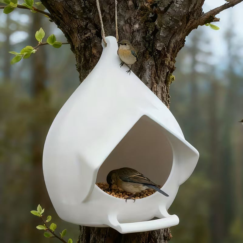 Durable Plastic Outdoor Hanging Bird Feeder for Wild Birds