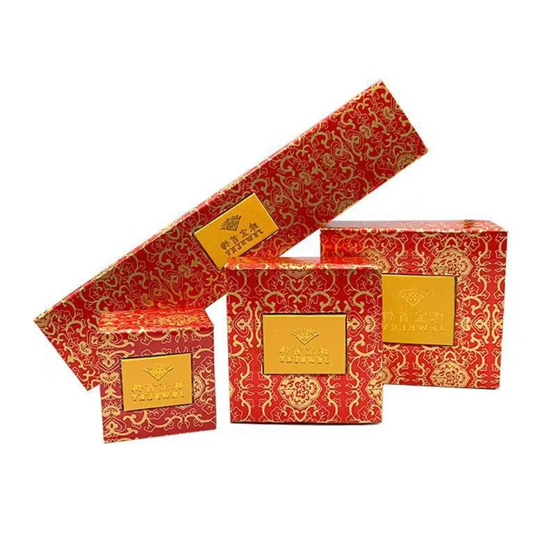 Classic Chinese Style Jewelry Gift Box for Rings, Necklaces, Bracelets, and Pendants