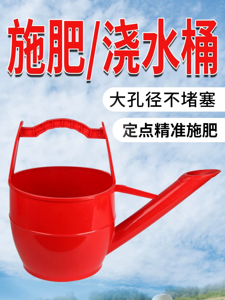 Thickened Large Capacity Plastic Watering Can with Long Spout for Garden and Agriculture