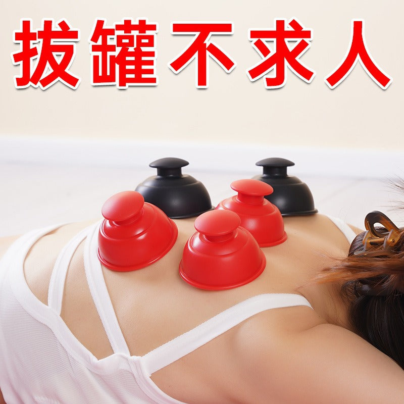 Silicone Cupping Therapy Set for Muscle Fascia Release and Pain Relief