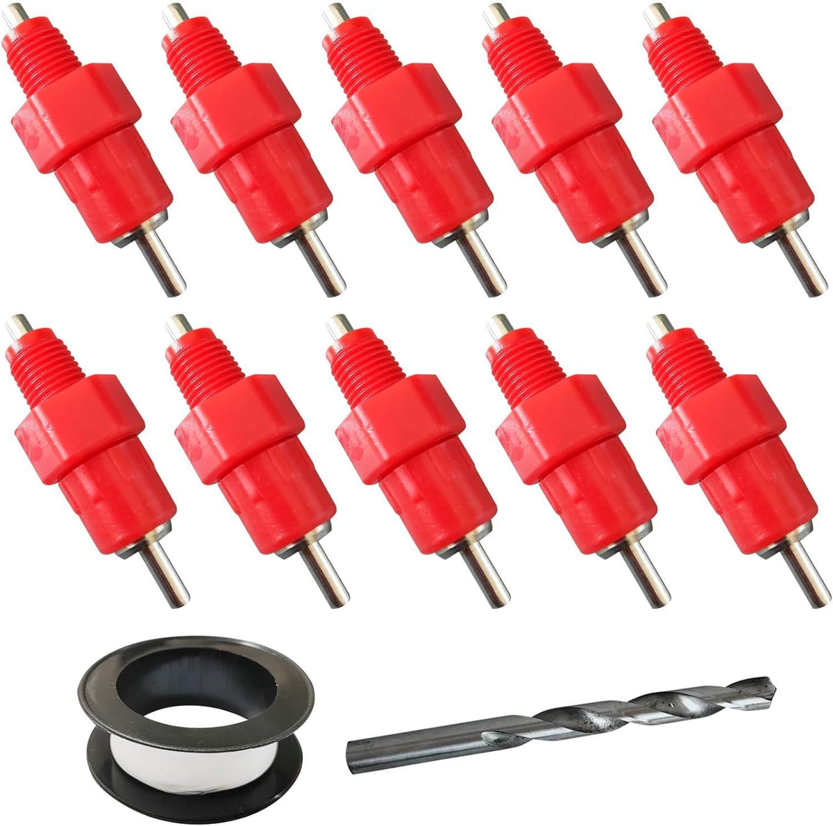 Automatic Poultry Waterer Kit for Chickens, Ducks, Geese - Thickened T-Joint Pipe & Nipple Drinkers