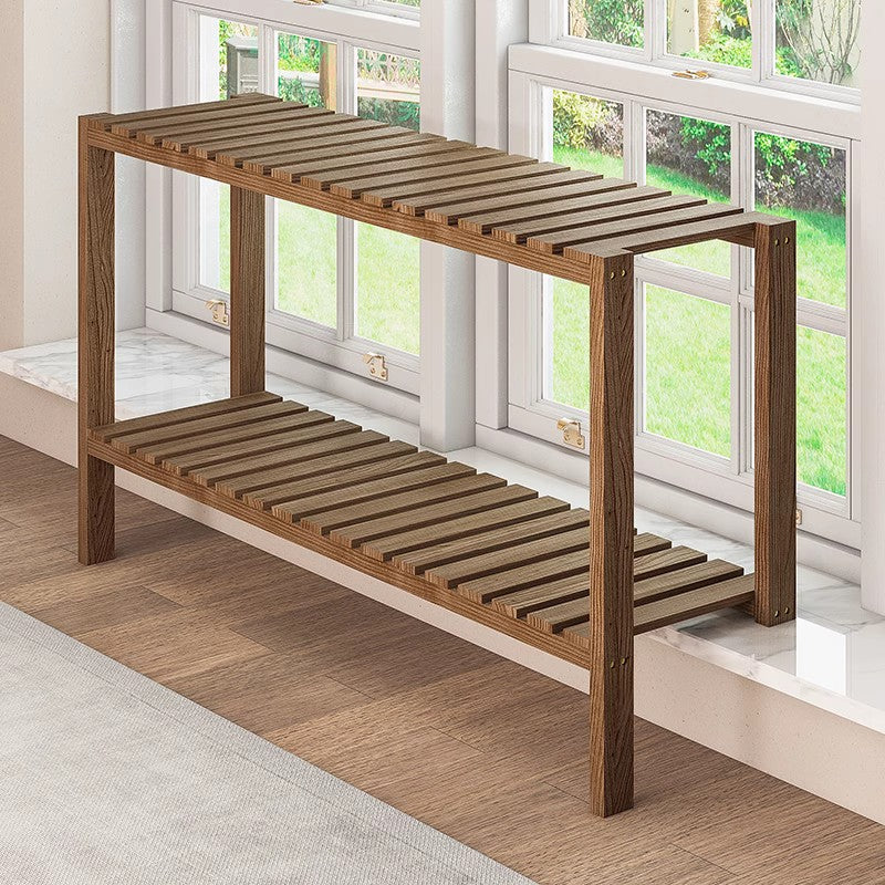 Balcony Narrow Window Sill Extension Shelf Solid Wood Plant Stand